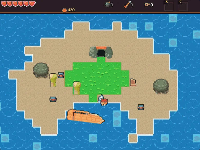 Bonewreck Cove with a wrecked ship
