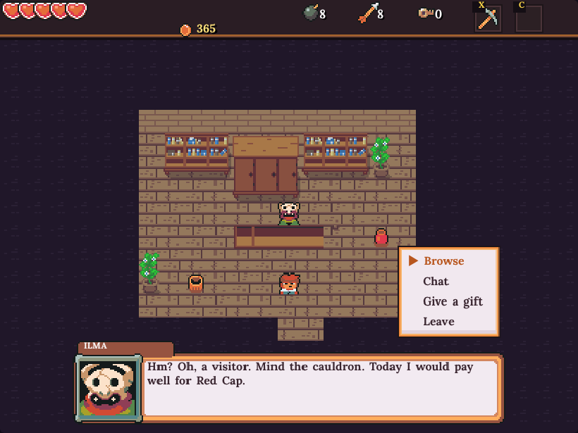 Ilma the apothecary talking