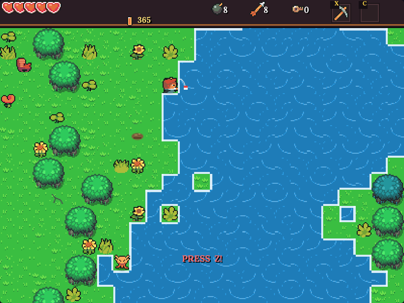 Fishing at the lake, bite alert on screen
