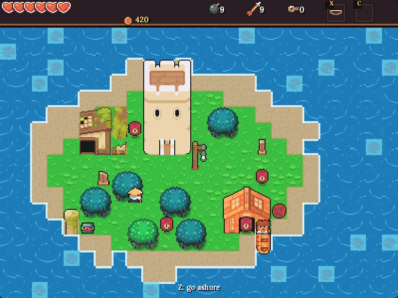 Sailing to Lantern Isle