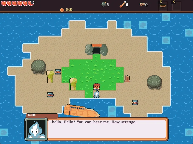 Echo, a ghost on Bonewreck Cove