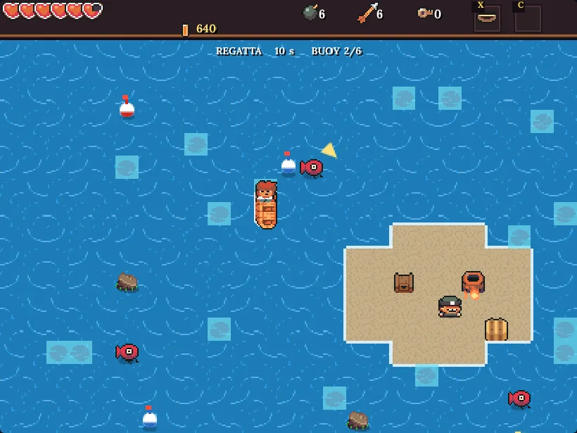 Race the buoy regatta against the clock